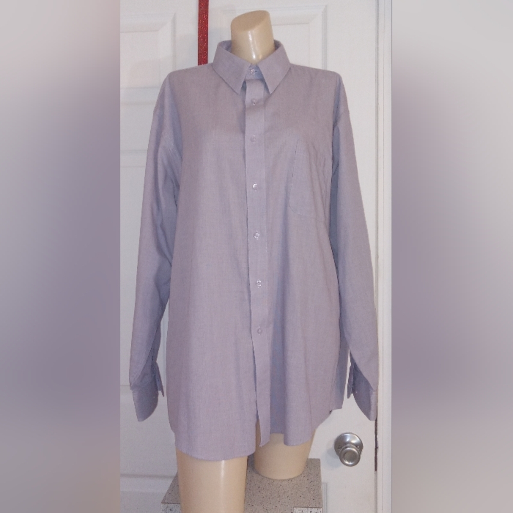 Men's NWOT Light Blue XL Pierre Cardin Long Sleeved Dress Shirt